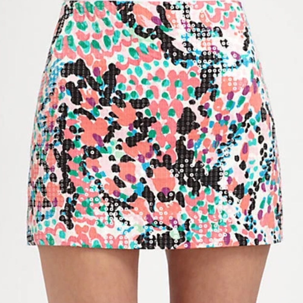 Lilly Pulitzer Tate Cameo White Sweet Nothings Sequin Floral Mini